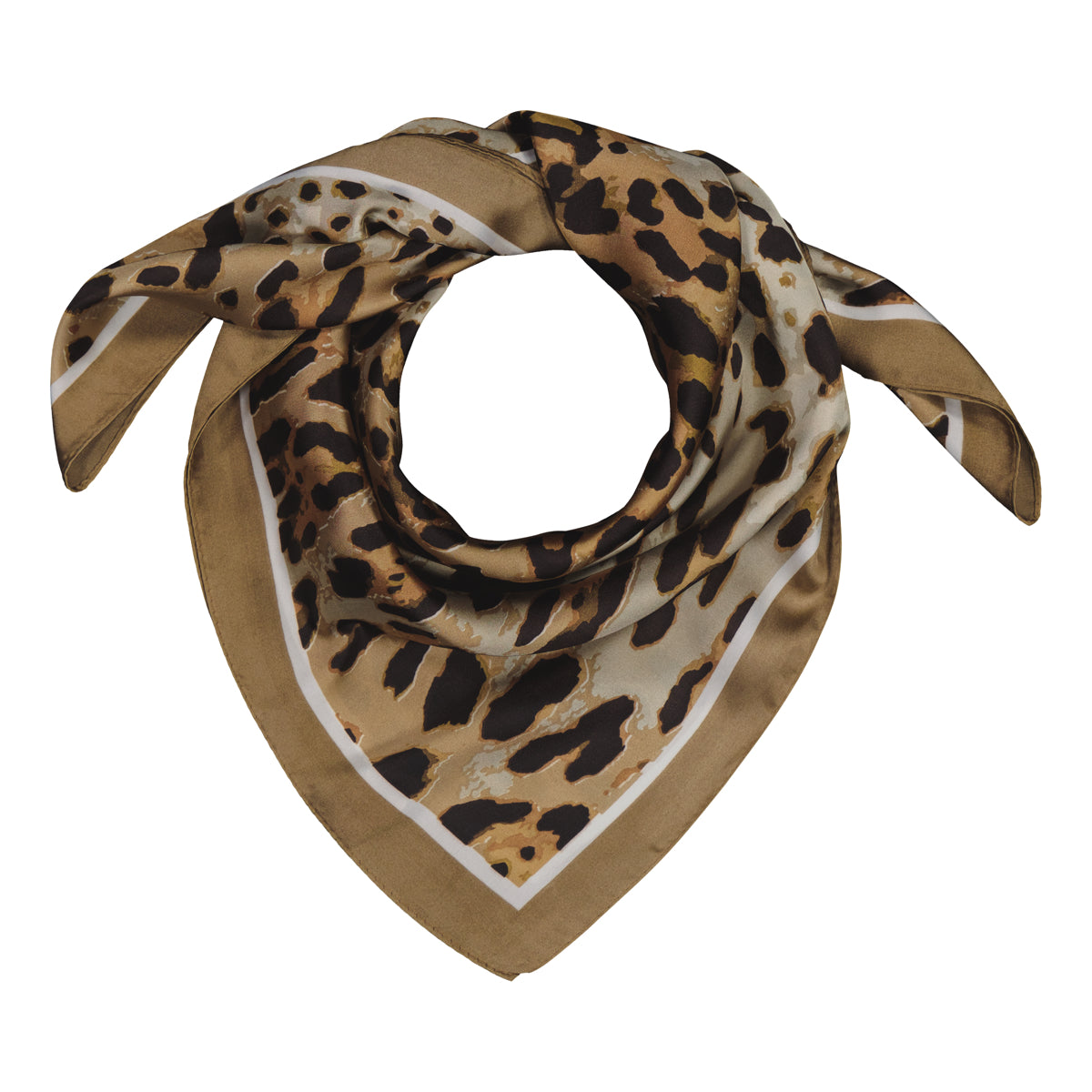 Klement 70 x 70 Linnea Huivi, ruskea kuosillinen