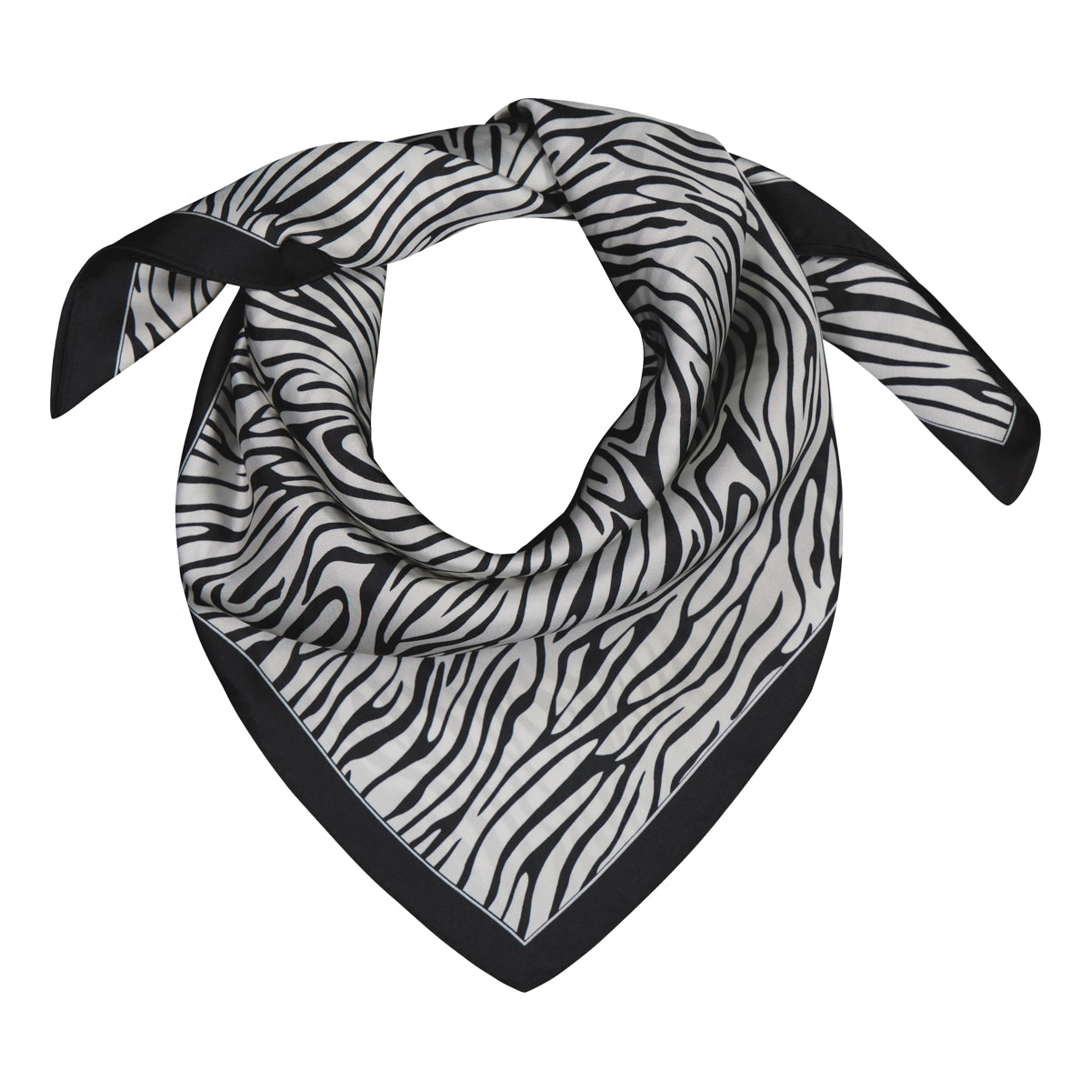 Klement 70 x 70 Linnea Huivi, mustavalkoinen