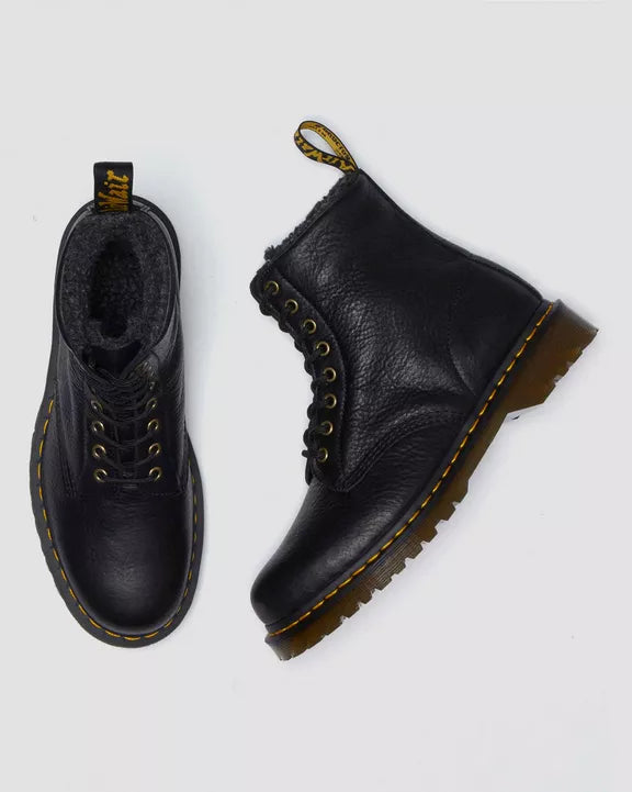 Dr. Martens Miesten Kengät, 1460 WARM LINED GRIZZLY -maiharit Musta