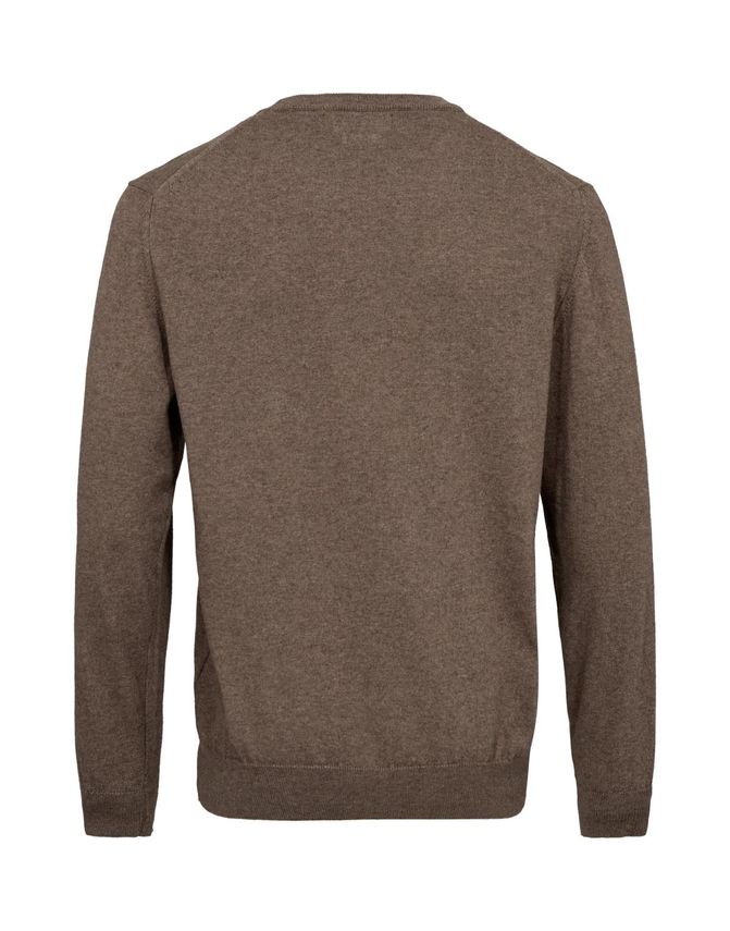 Gino Marcello miesten neulepusero Knit Crewneck, keskiruskea