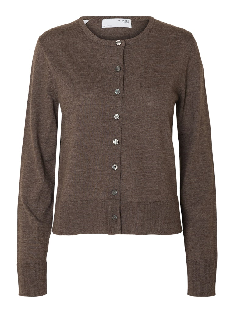 Selected naisten neuletakki, SLFTHEA LS KNIT MERINO CARDIGAN NOOS Delicioso