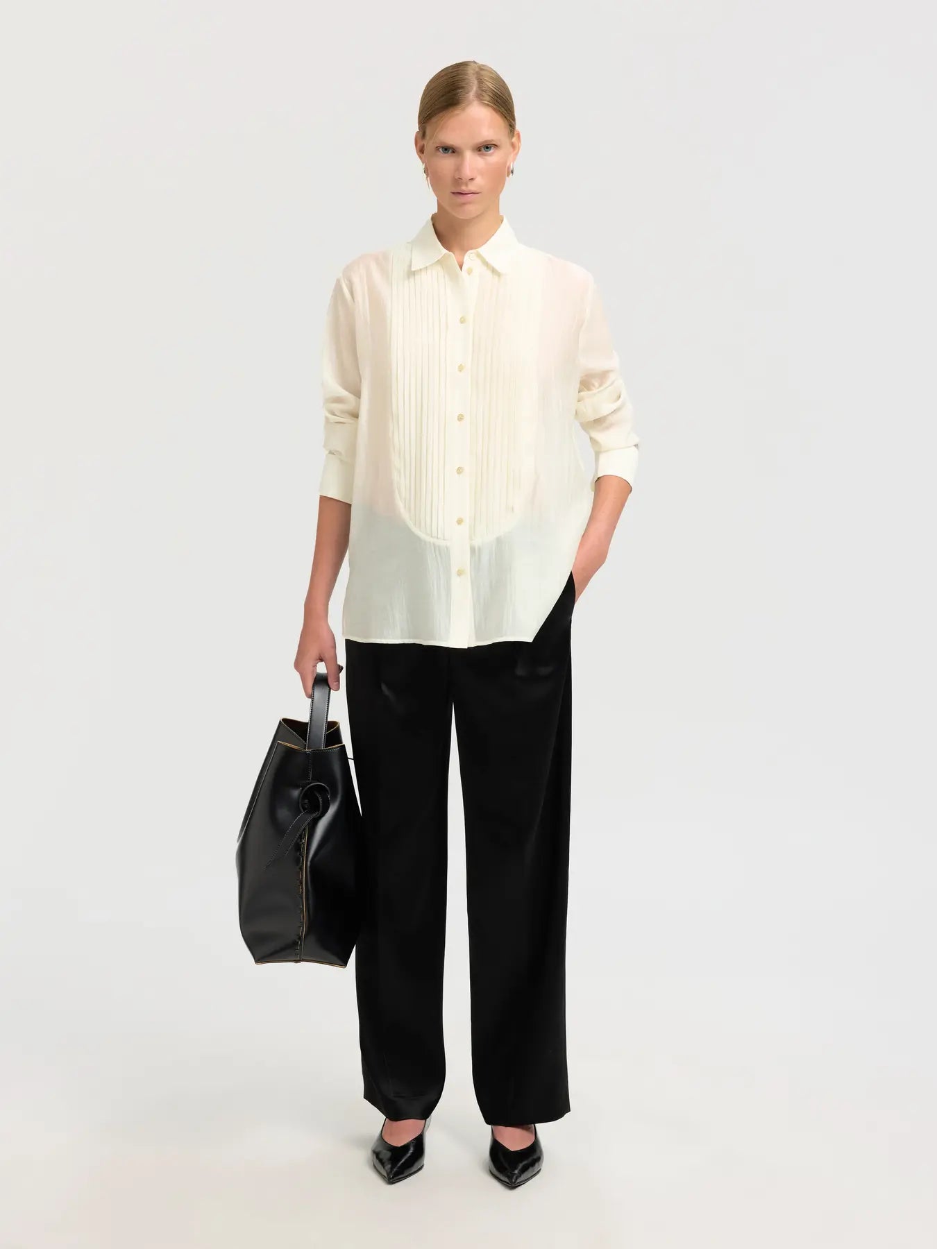 SLFIRIS RELAXED LS SHIRT B Angora