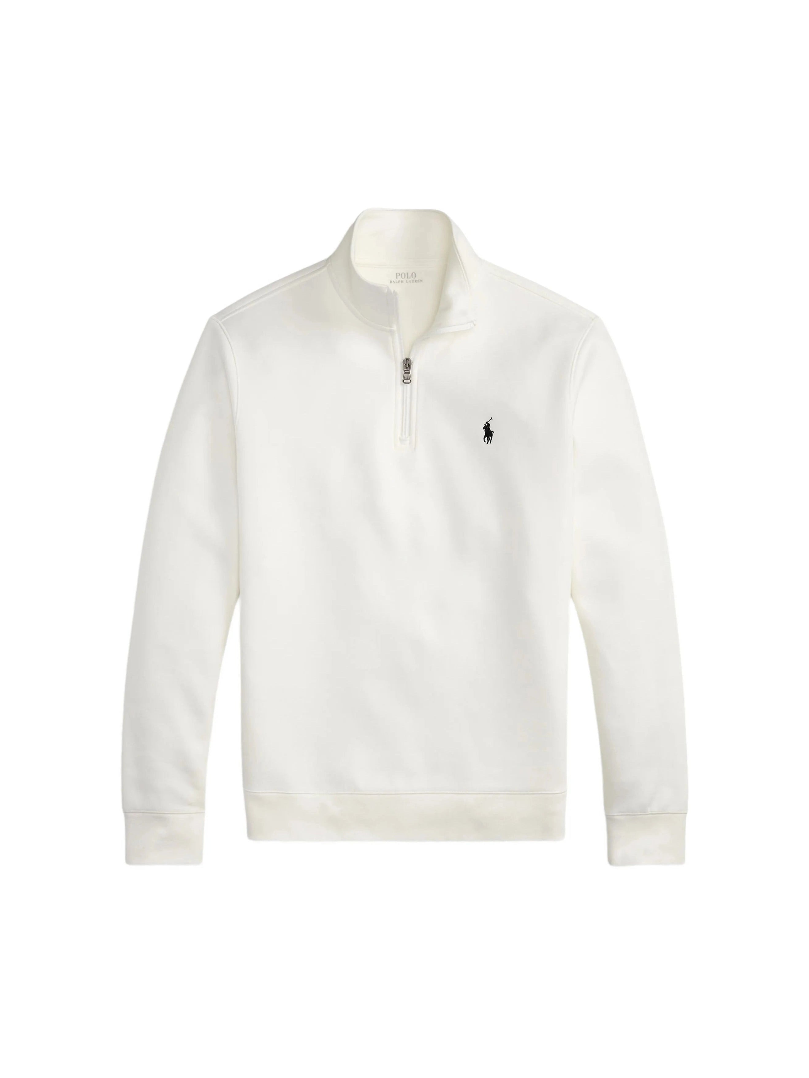 Polo Ralph Lauren miesten collegepaita Double Knit Half Zip Athletic, valkoinen