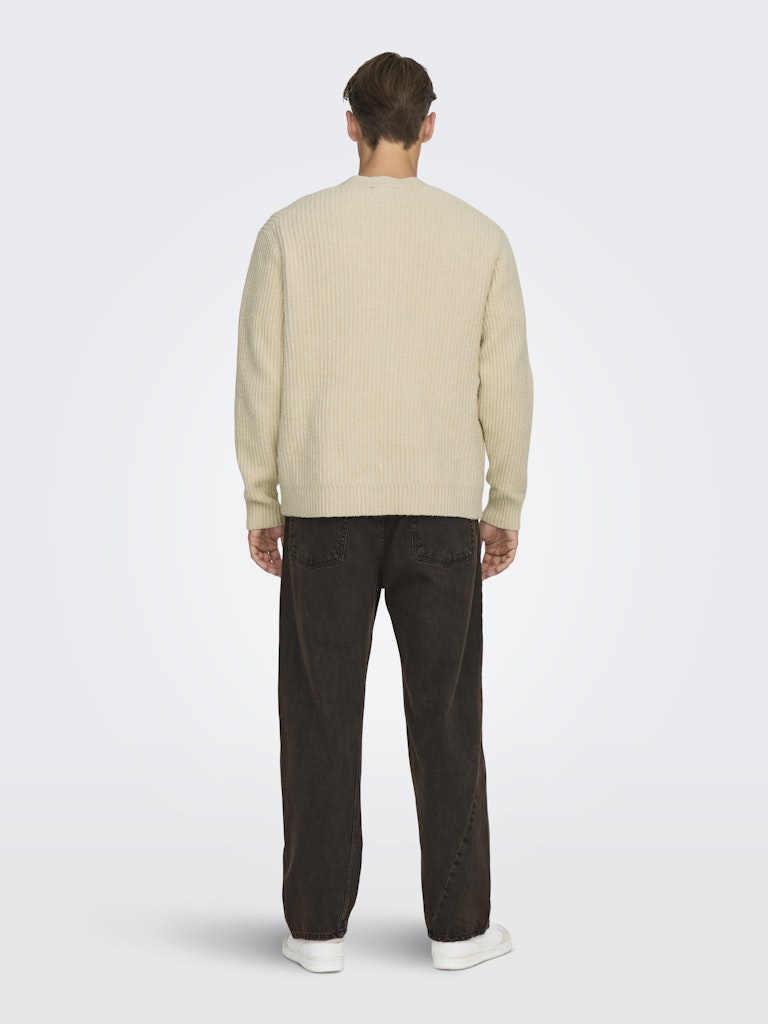 ONSFRAME RLX CARDIGAN KNIT Oatmeal