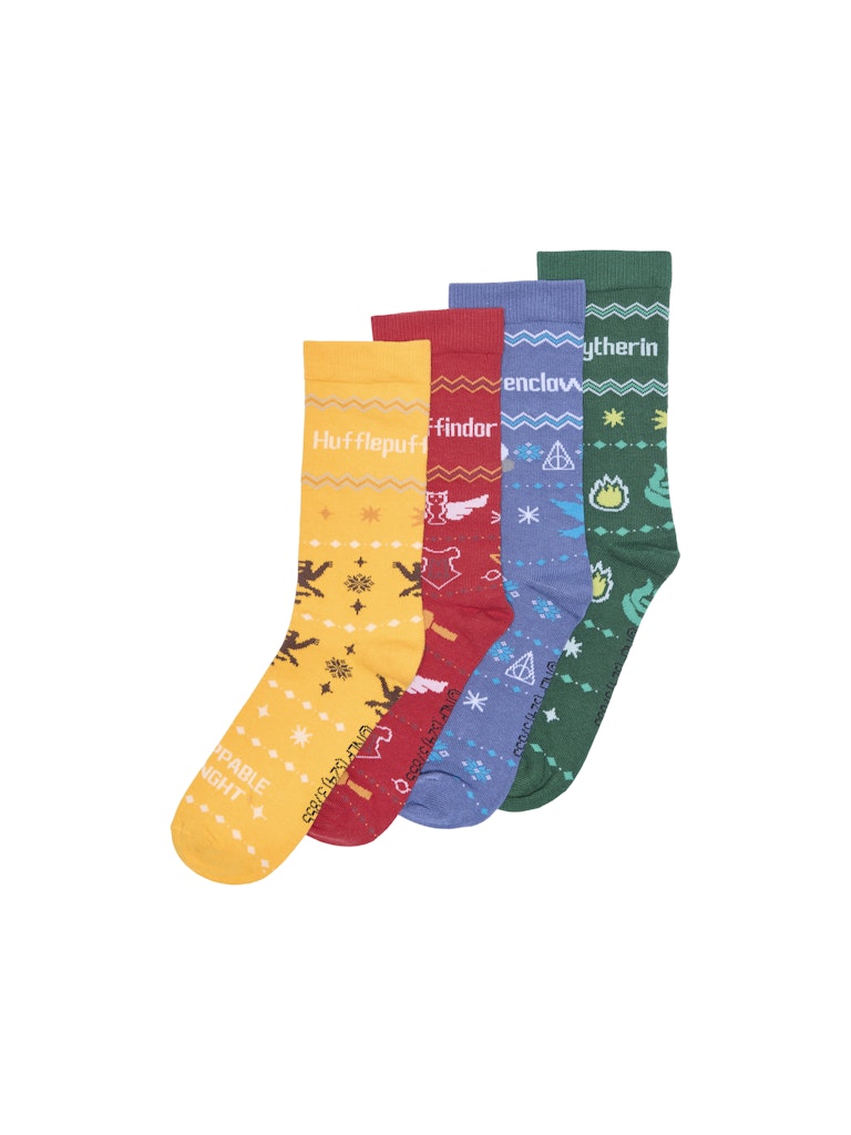 Only and Sons miesten sukat, ONSXMAS BOX 4-PACK SOCKS HP Pompeian Red