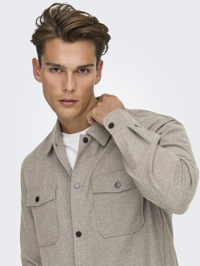 ONSMARK BRUSHED 0353 OVERSHIRT Falcon