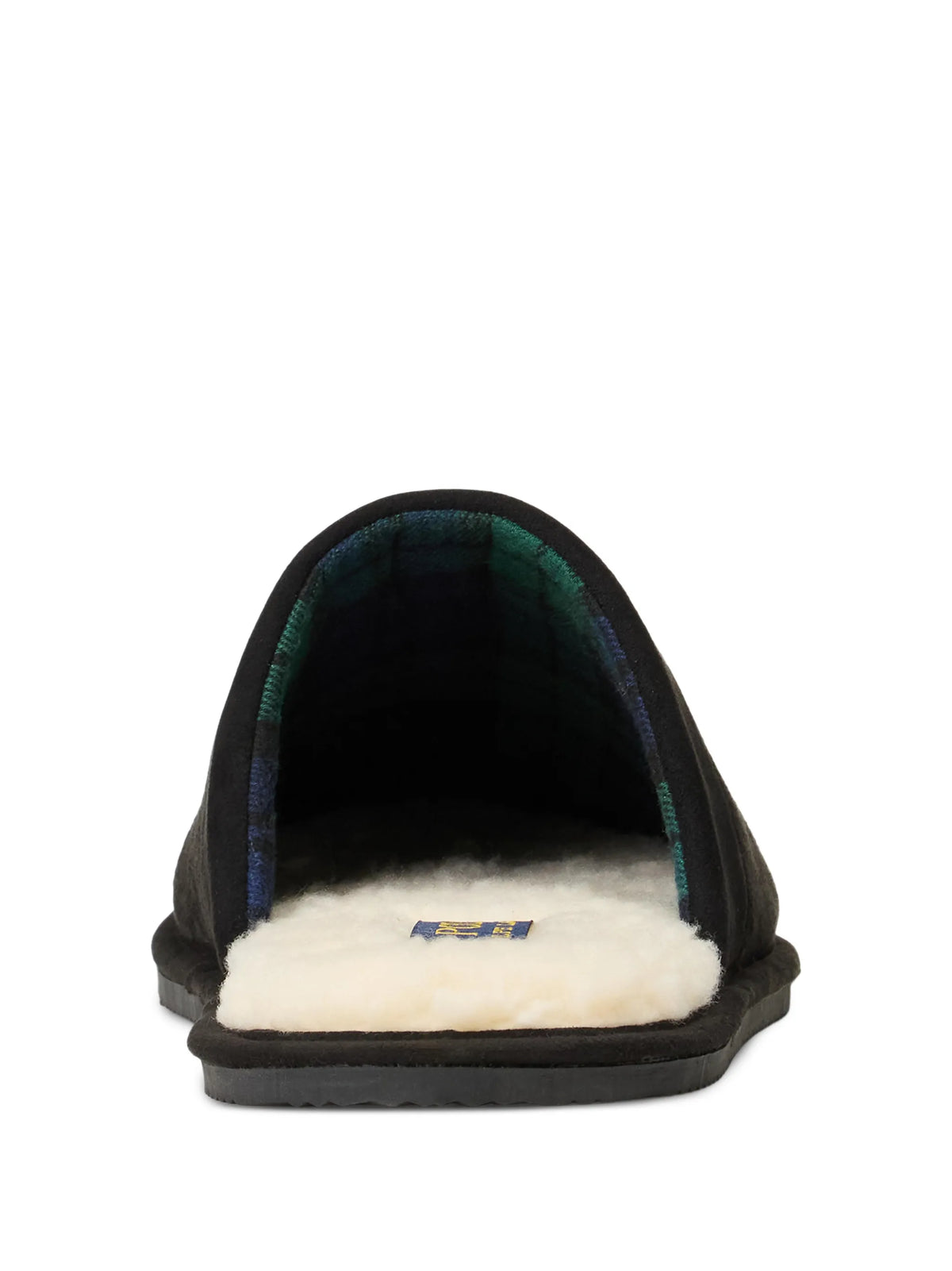 Polo Ralph Lauren miesten tossut Klarence Microsuede Scuff Slipper, musta/kermanvalkoinen