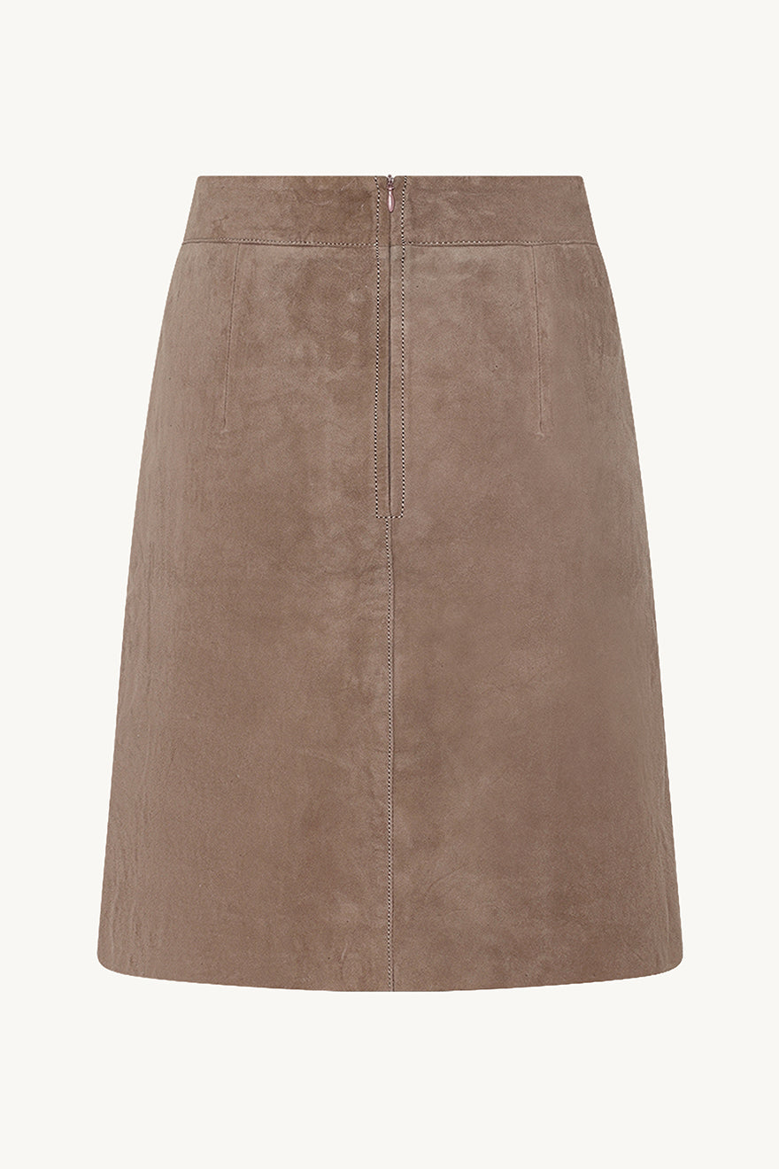 Claire naisten mokkahame Norma, ruskeanharmaa