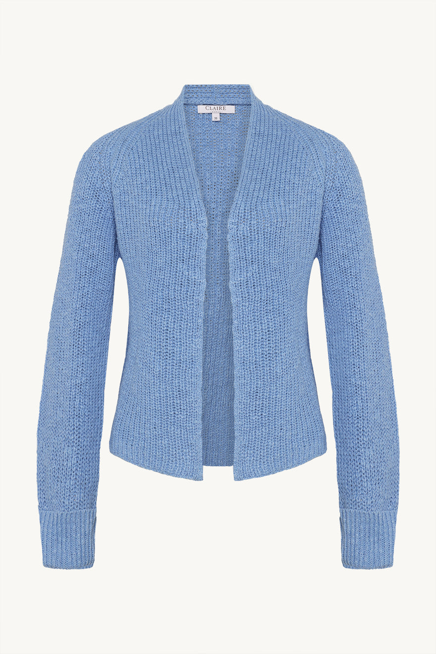 Claire Naisten neuletakki Celine Cardigan, keskisininen