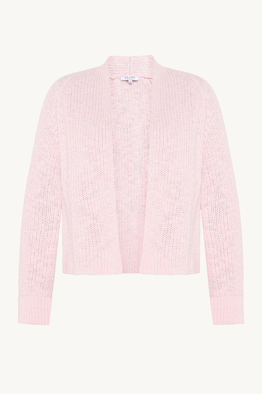 Claire Naisten neuletakki Celine Cardigan, vaaleanpunainen