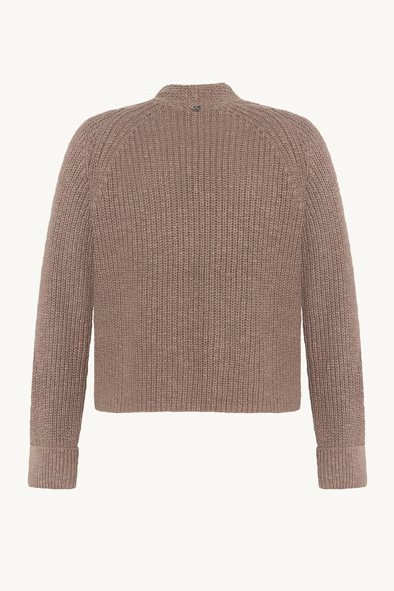 Claire naisten neuletakki K CELINE CARDIGAN, ruskeanharmaa
