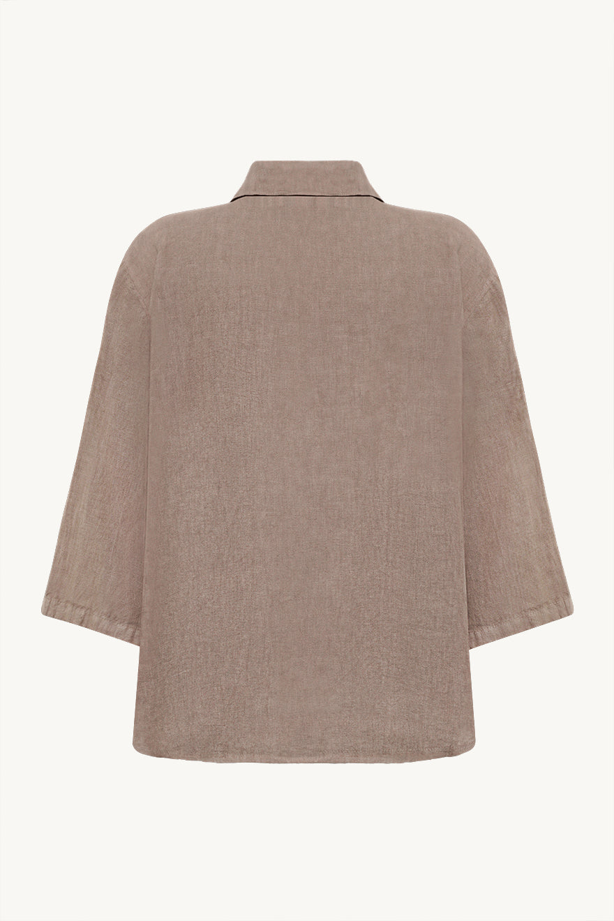 Claire naisten paitapusero Sanna Shirt, vaalea Beige