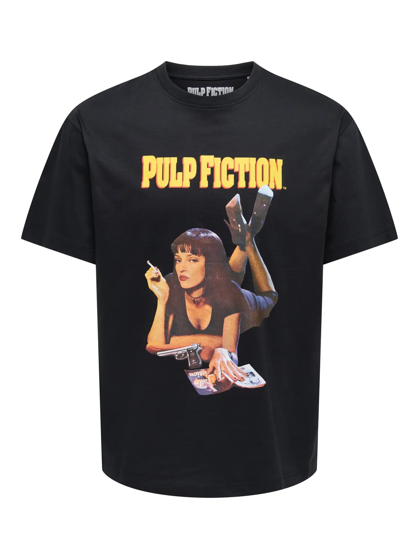 Only and Sons miesten T-paita Pulp Fiction, Jet Black