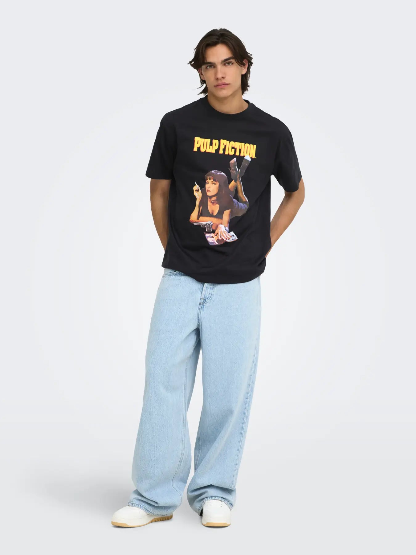 Only and Sons miesten T-paita Pulp Fiction, Jet Black