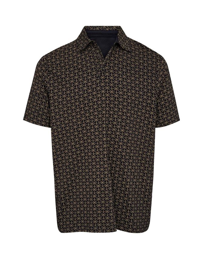 Gino Marcello miesten pikeepaita K Printed Polo Performance Shirt, tummansininen