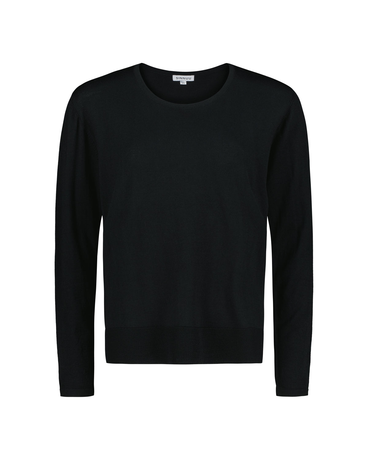 Sinnuu naisten neulepusero Laura merinoneule, musta