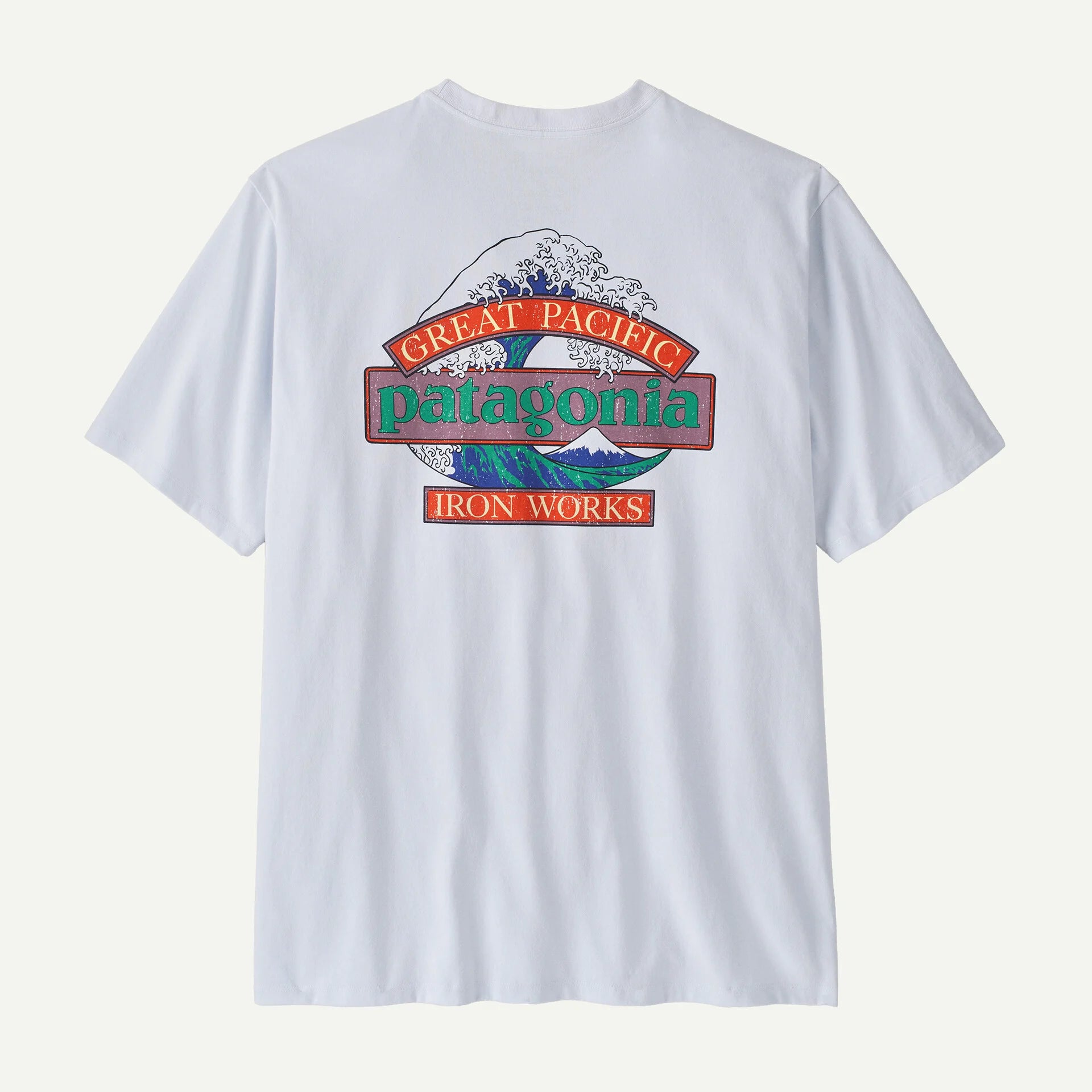 Patagonia miesten t-paita M's Great Waves Responsibili-Tee, valkoinen