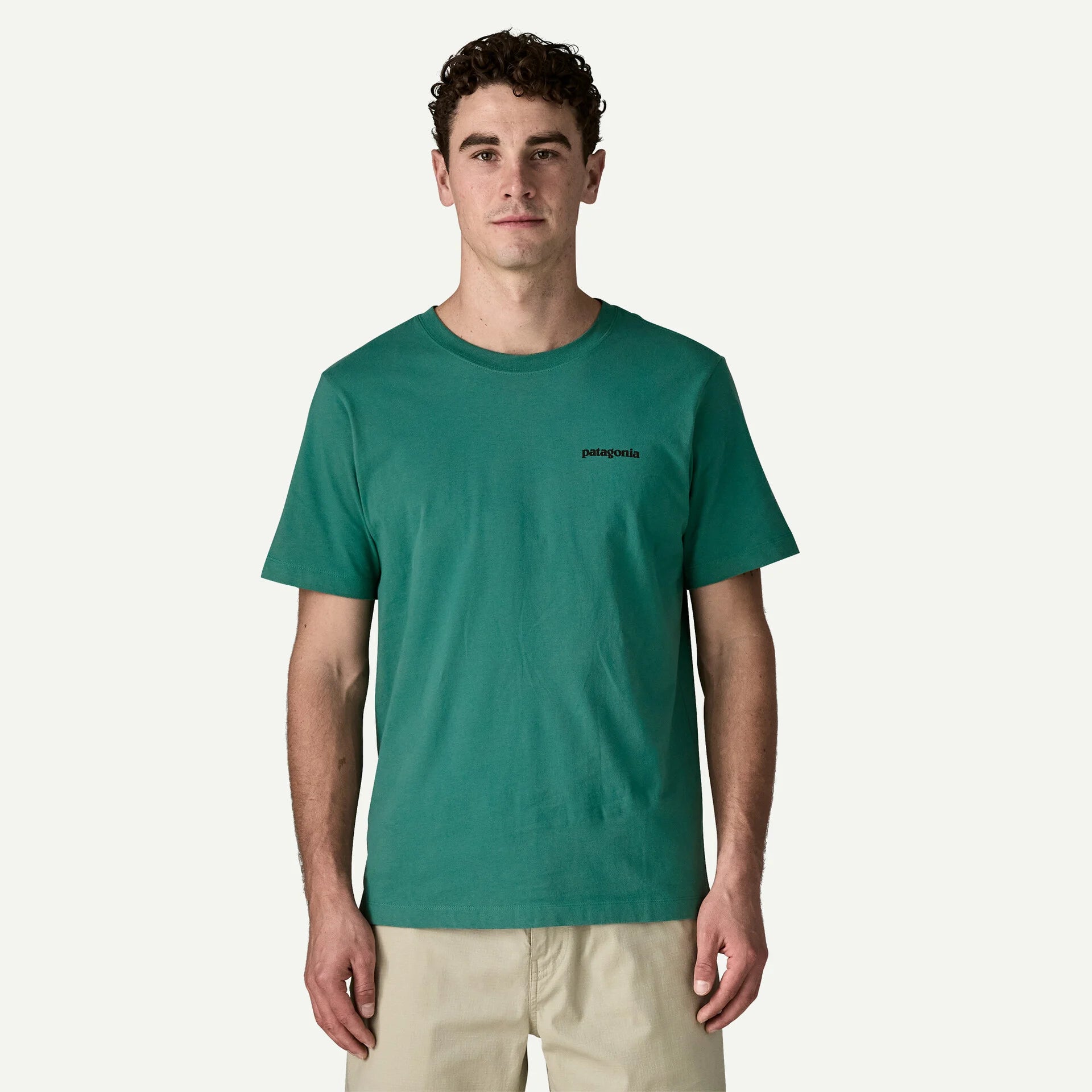 Patagonia miesten t-paita M's P-6 Logo T-Shirt, tummanvihreä