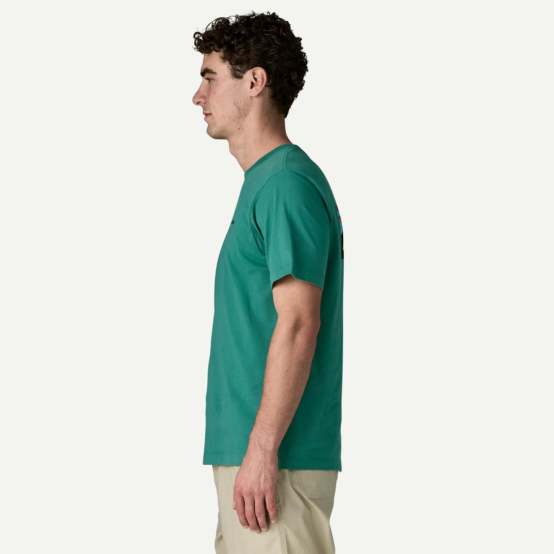 Patagonia miesten t-paita M's P-6 Logo T-Shirt, tummanvihreä