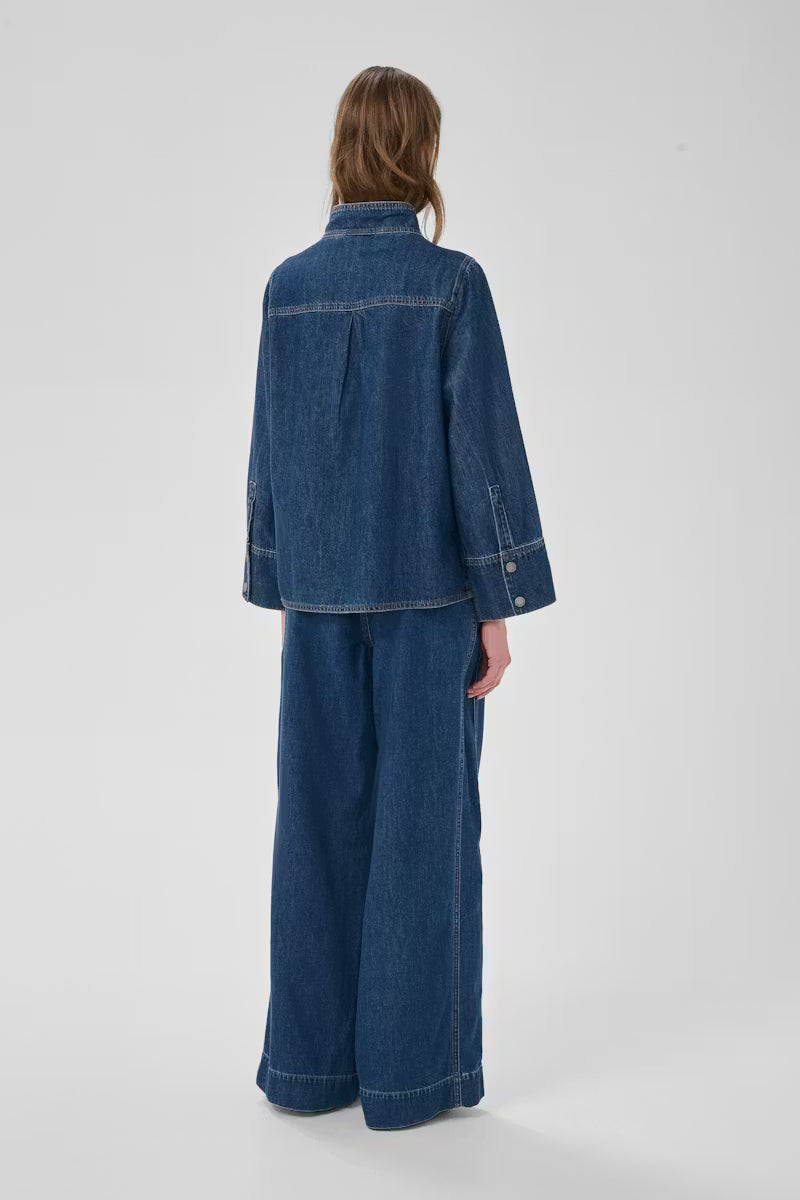 My Essential Wardrobe naisten farkut HilmaMW 171 X-Wide Pant, vaaleansininen