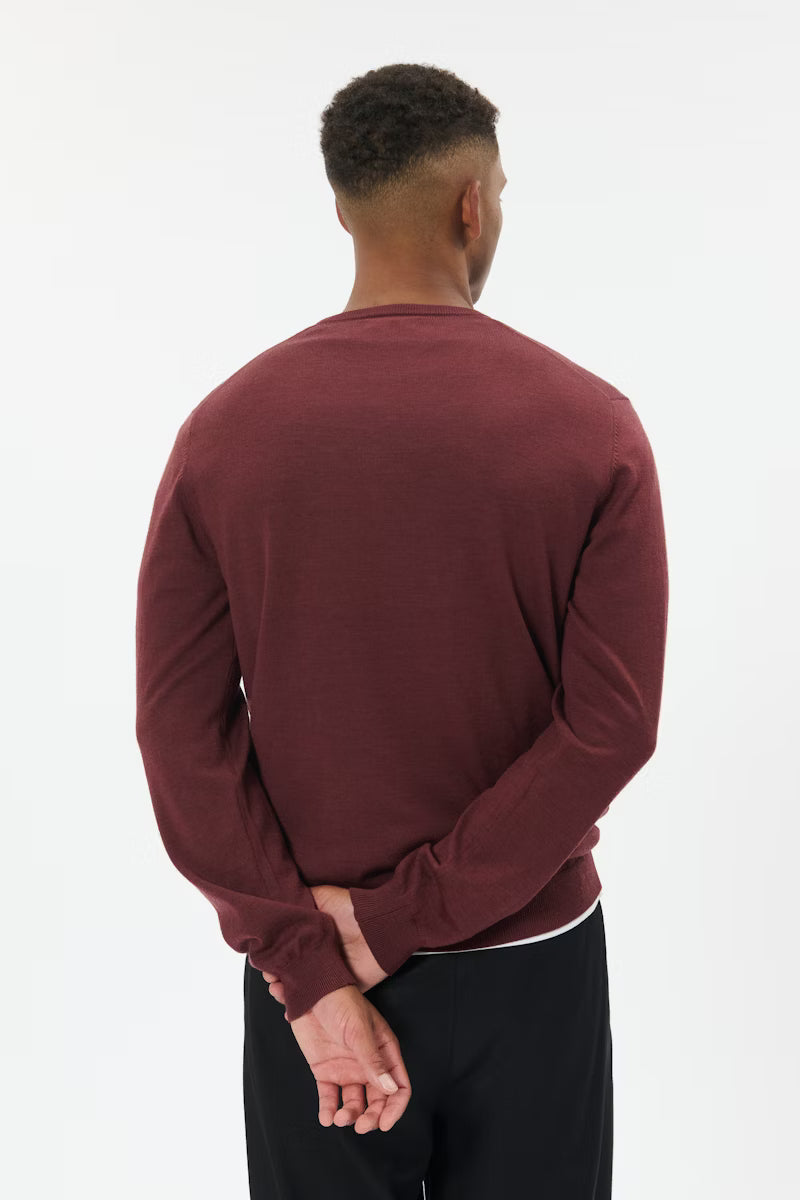 Matinique miesten neulepusero Margrate, Bitter Chocolate Melange