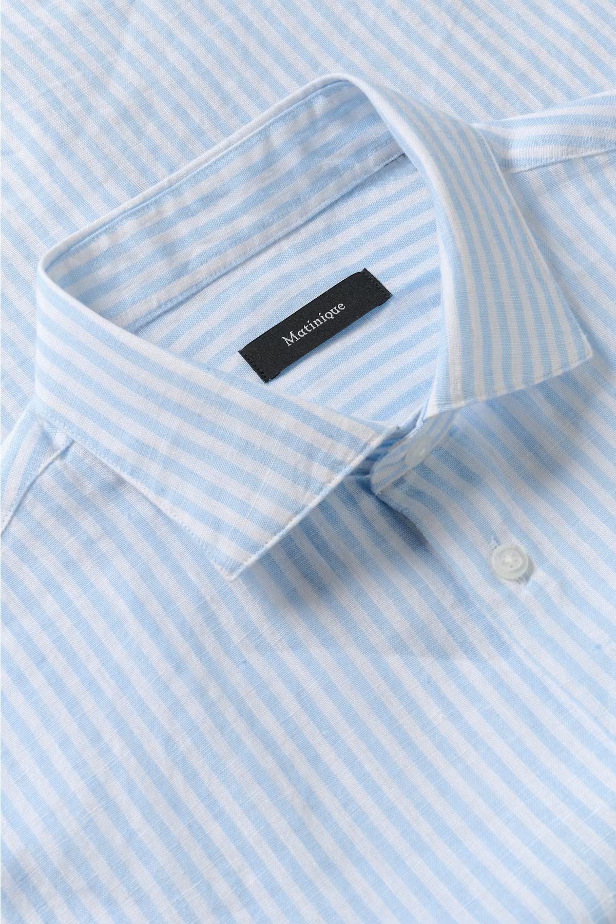 Matinique miesten kauluspaita MAmarc Linen Shirt, Chambray Blue