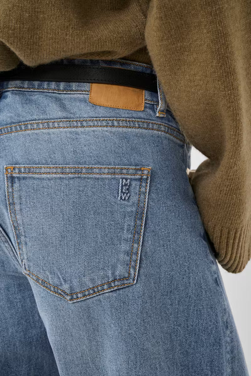 My Essential Wardrobe naisten farkut Baloo High Barrel, sininen, indigo