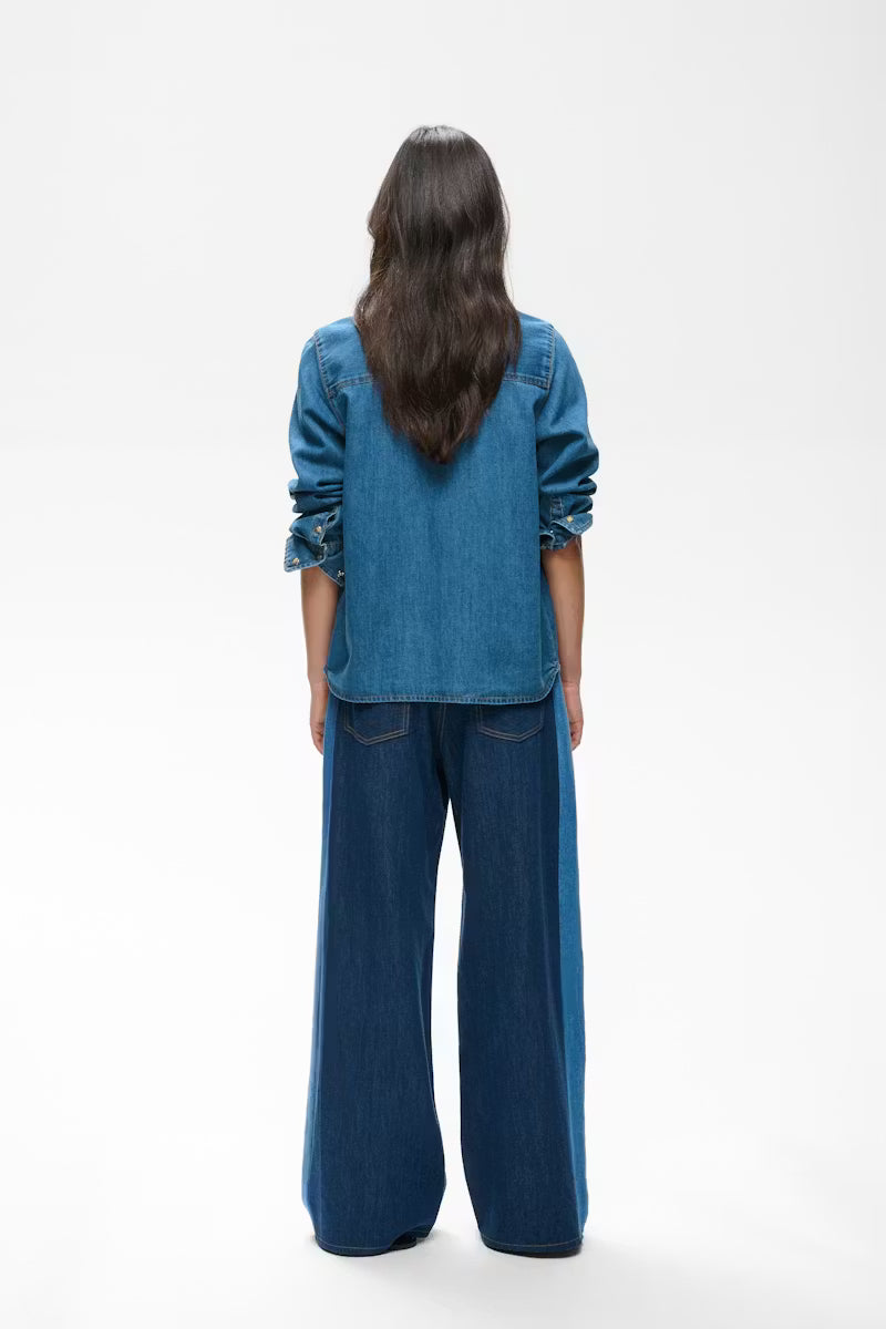 InWear naisten farkkupaita Glenniw Shirt, Faded Blue