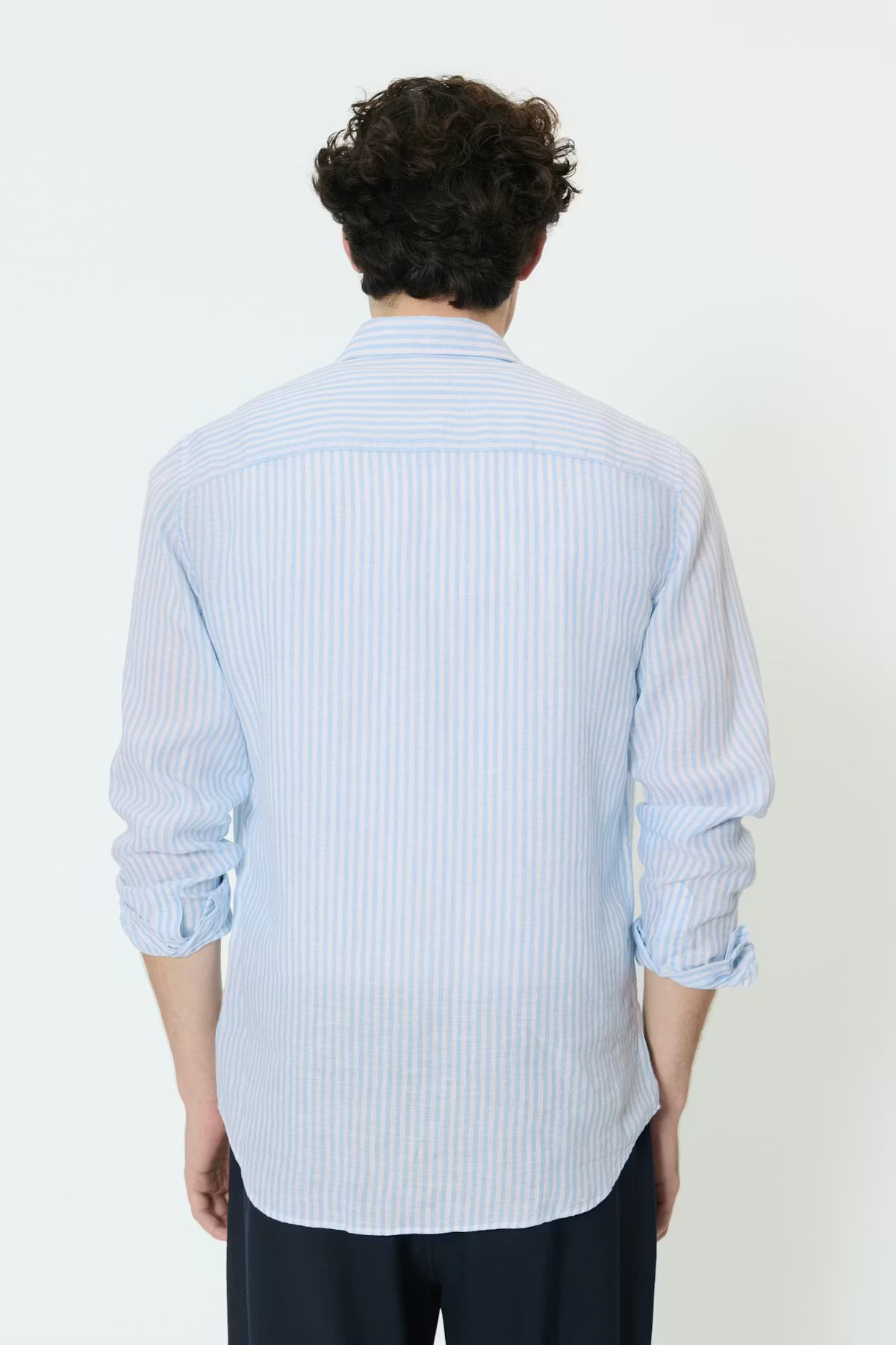 Matinique miesten kauluspaita MAmarc Linen Shirt, Chambray Blue