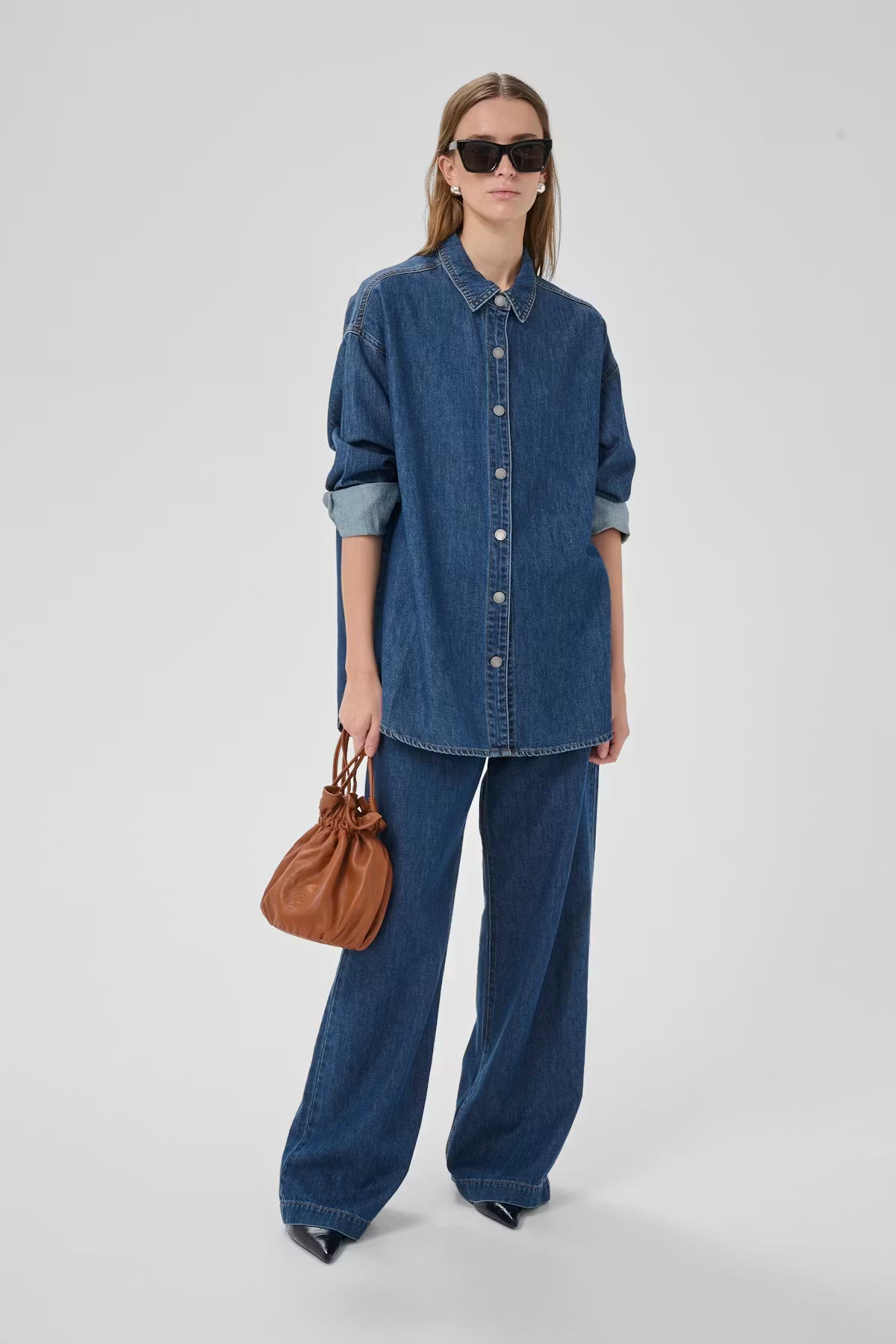 My Essential Wardrobe naisten farkkupaita HilmaMW 171 Shirt, vaaleansininen