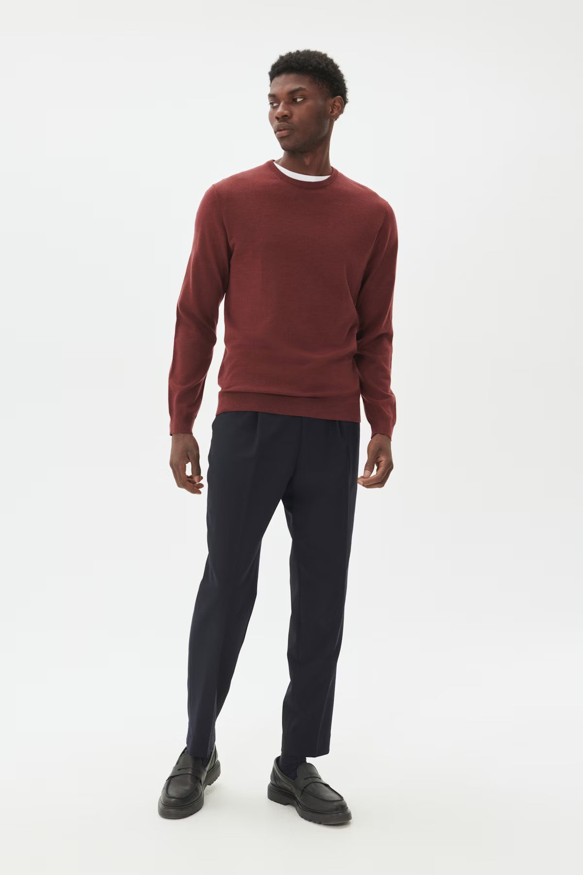 Matinique miesten neulepusero Margrate, Bitter Chocolate Melange