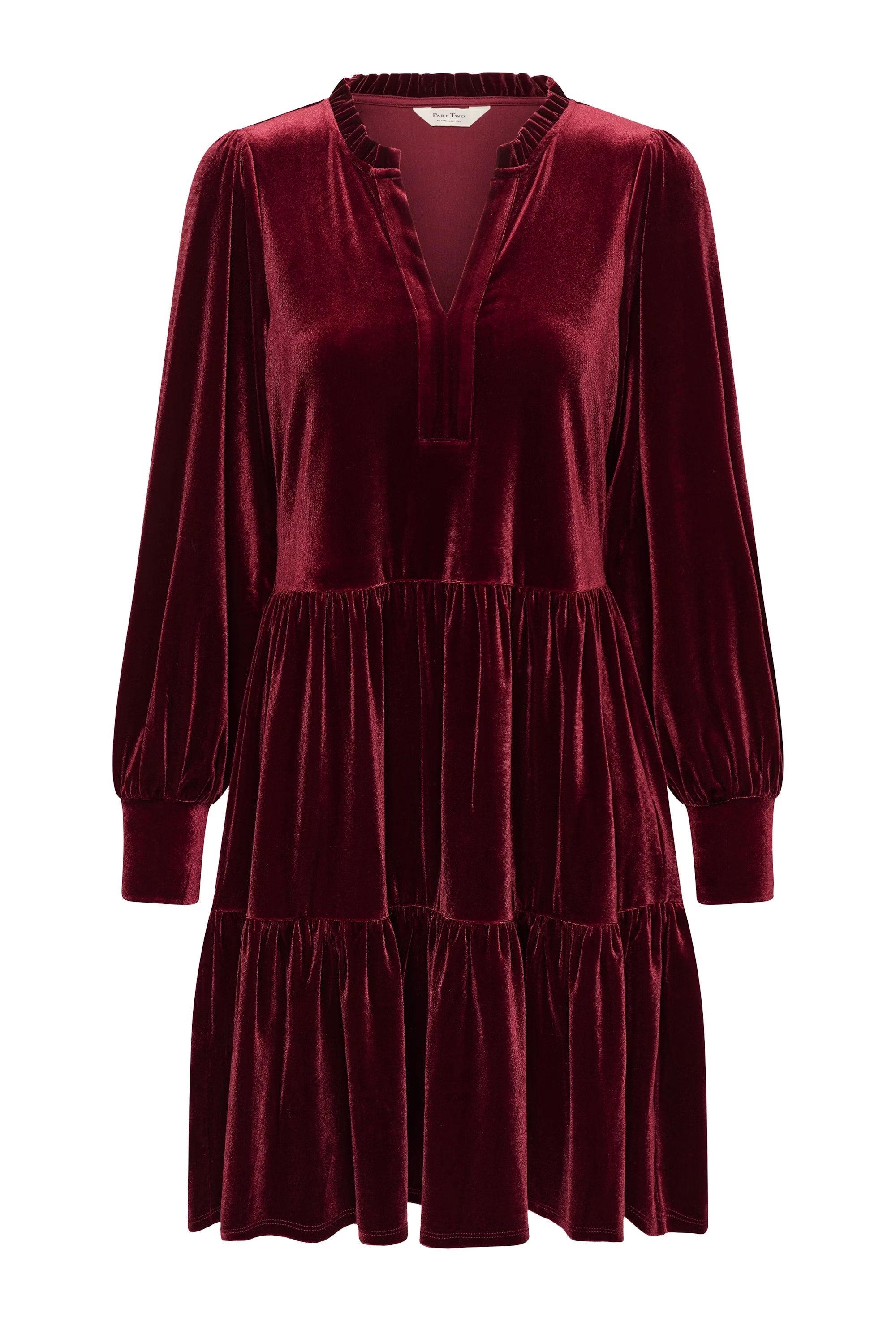 Part Two Naisten Mekko Viggase Samettimekko, Tawny Port