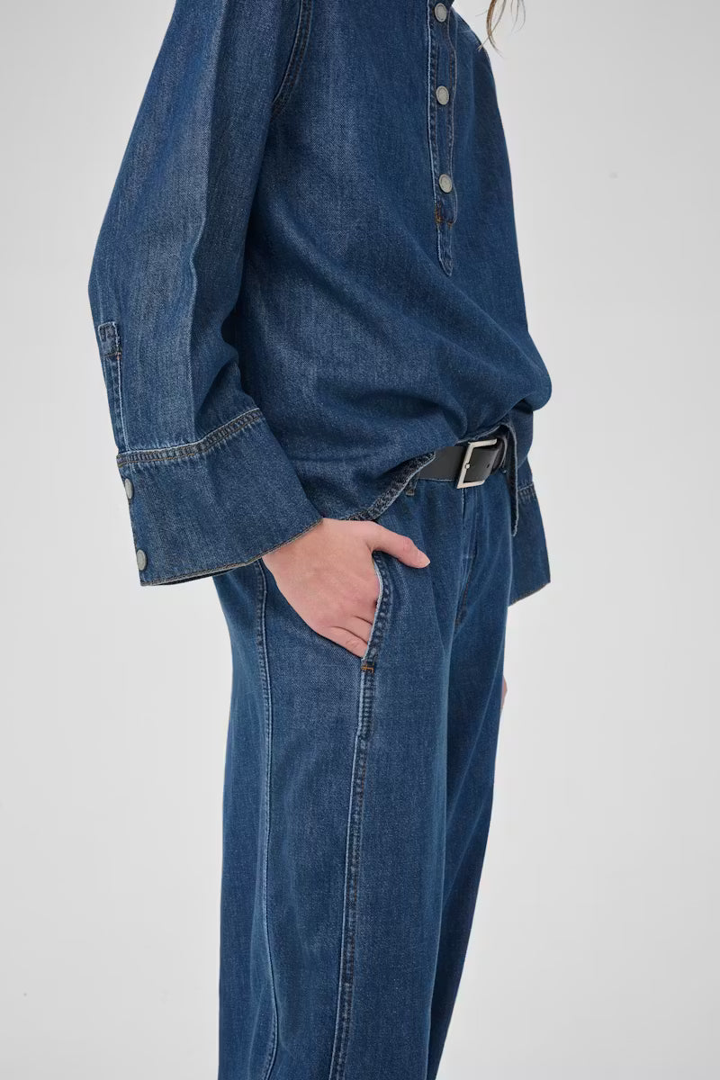 My Essential Wardrobe naisten farkut HilmaMW 171 X-Wide Pant, vaaleansininen