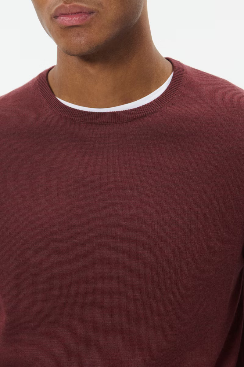 Matinique miesten neulepusero Margrate, Bitter Chocolate Melange