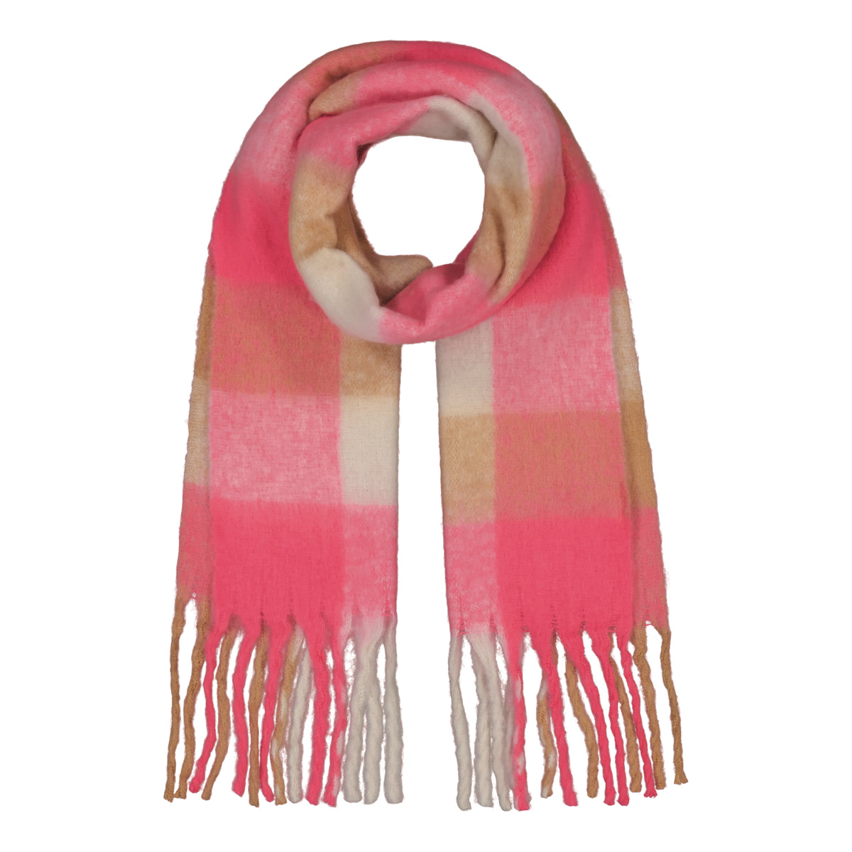 Klement naisten huivi Muffy huivi, vaaleanpunainen ruutu