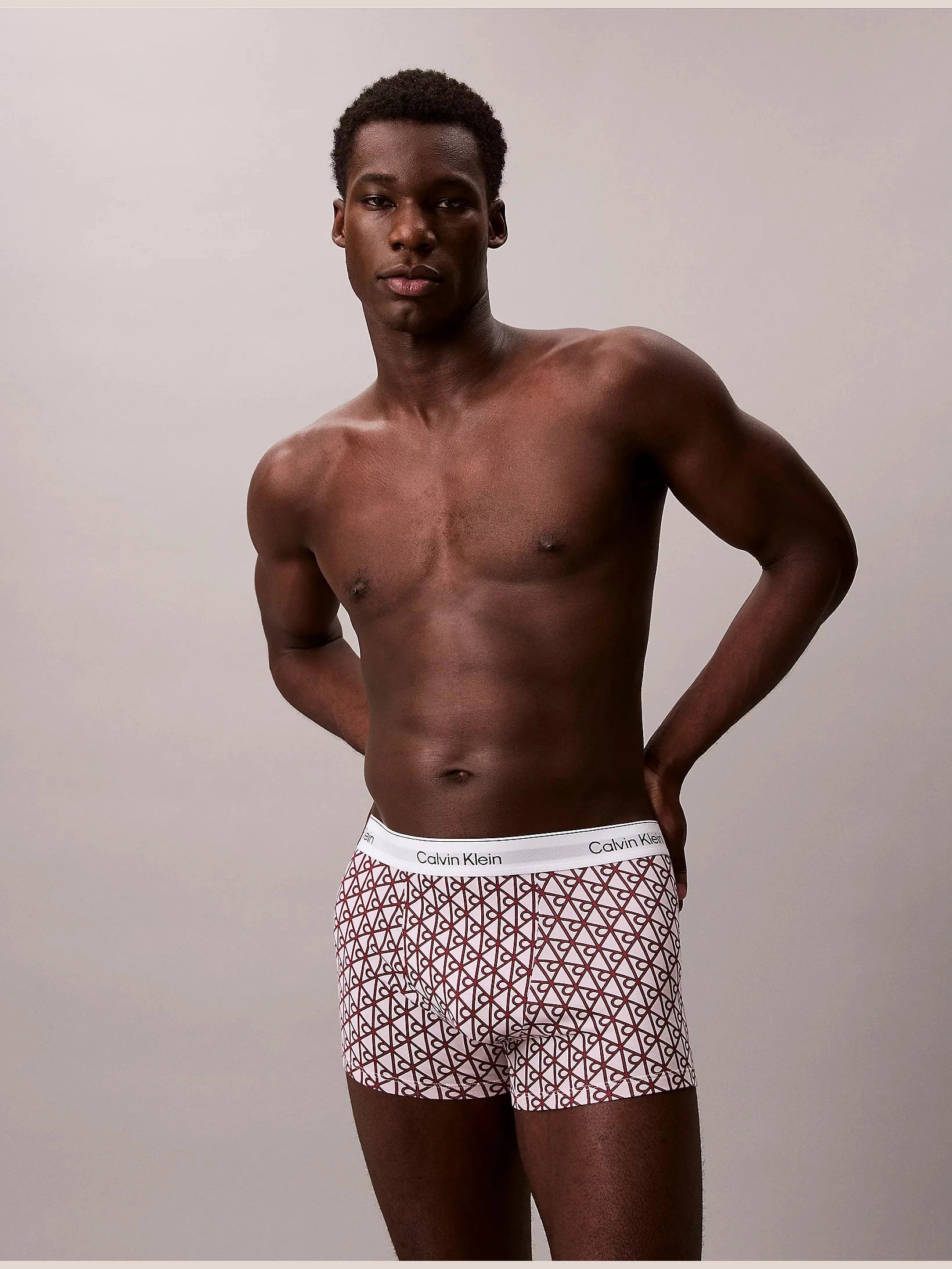 Calvin Klein miesten bokserit 3 Pack Relaxed Fit Trunk, pinkki