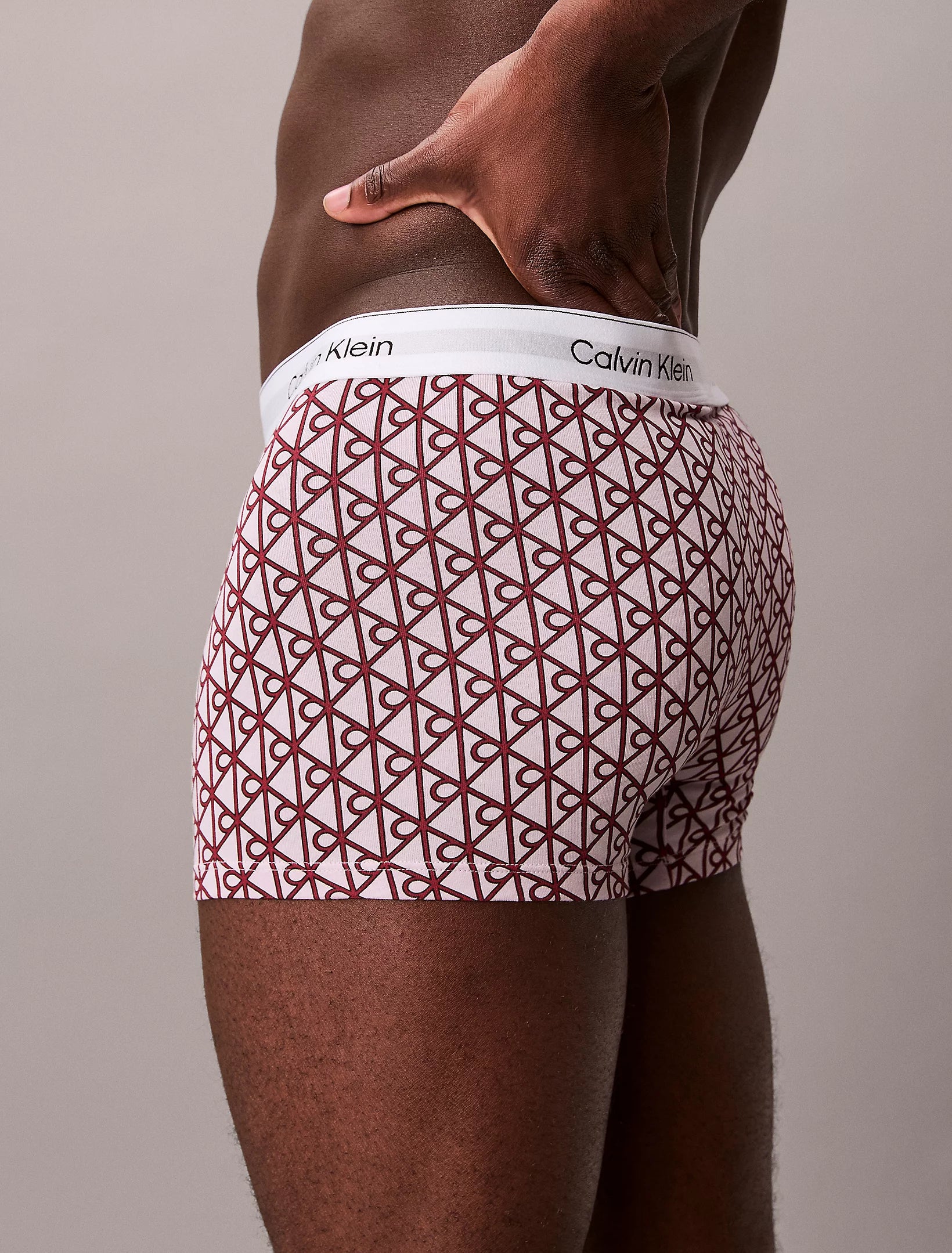 Calvin Klein miesten bokserit 3 Pack Relaxed Fit Trunk, pinkki