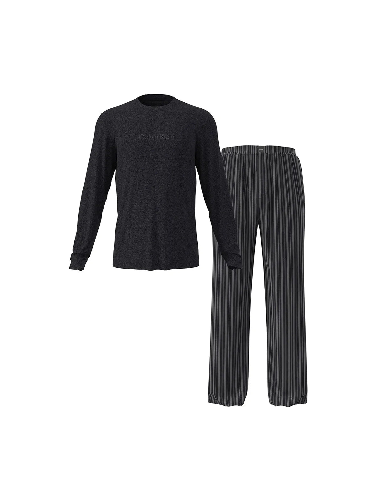 Calvin Klein miesten pyjama LS TEE PANT SET, tummansininen