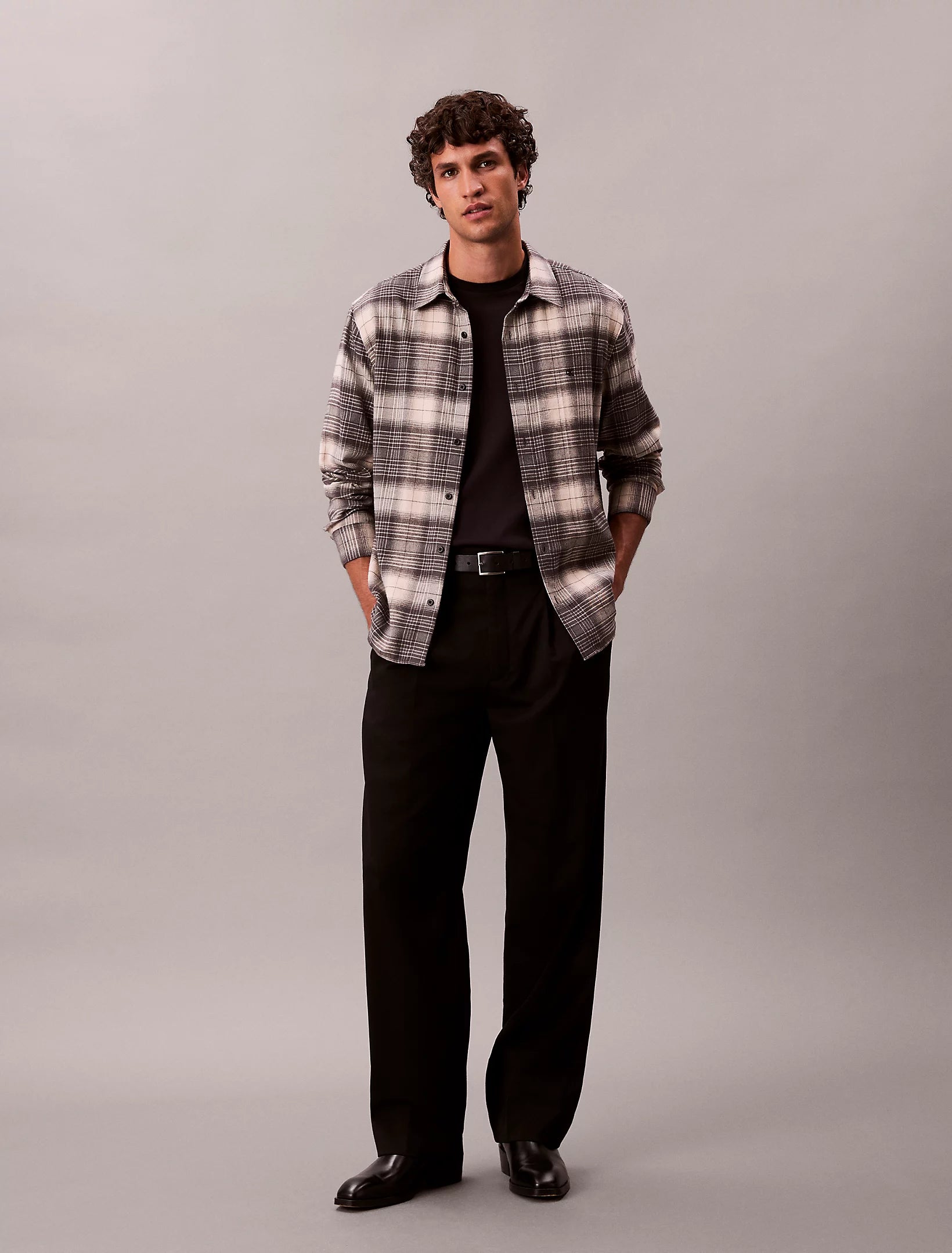 LS BRUSHED PLAID EASY SHIRT HARMAA RUUTU