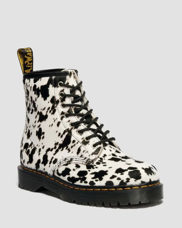 Dr. Martens naisten maiharit 1460 Bex 8 Eye Boot Cream+Black, mustavalkoinen