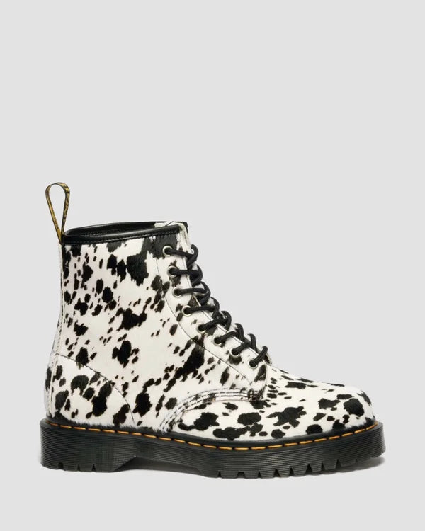 Dr. Martens naisten maiharit 1460 Bex 8 Eye Boot Cream+Black, mustavalkoinen