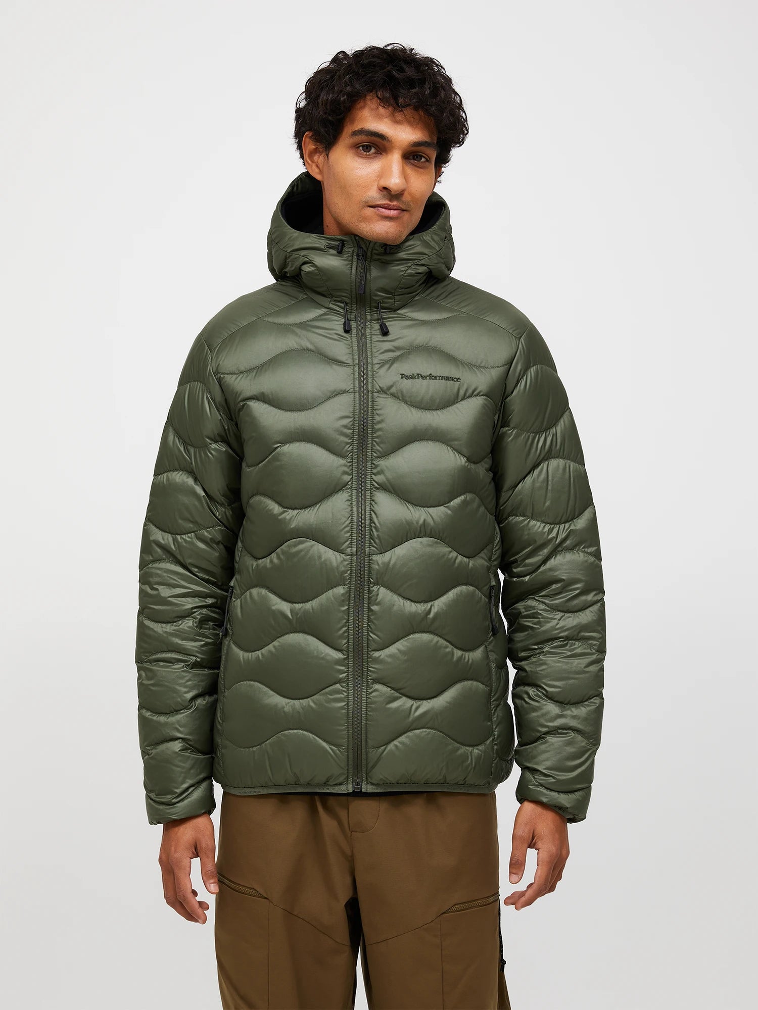 Peak Performance miesten takki M HELIUM DOWN HOOD JACKET, vihreä