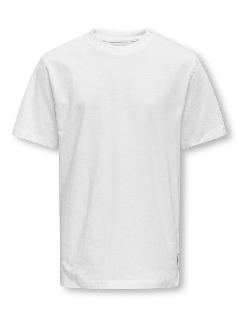 OSJMAX LIFE SS STITCH TEE NOOS VALKOINEN
