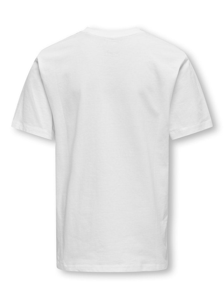OSJMAX LIFE SS STITCH TEE NOOS VALKOINEN