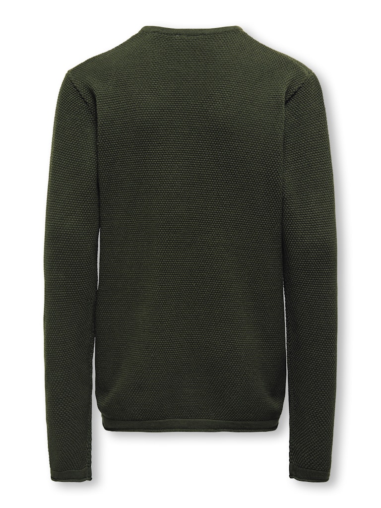 OSJPANTER REG CREW KNIT NOOS TUMMANRUSKEA