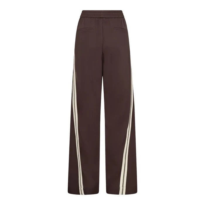 Co’Couture naisten housut AliniCC Double Panel Pant, tummanruskea