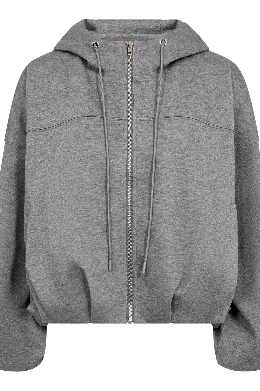 Co’Couture naisten huppari Lancecc Balloon Hoodie, Vaaleanharmaa meleerattu