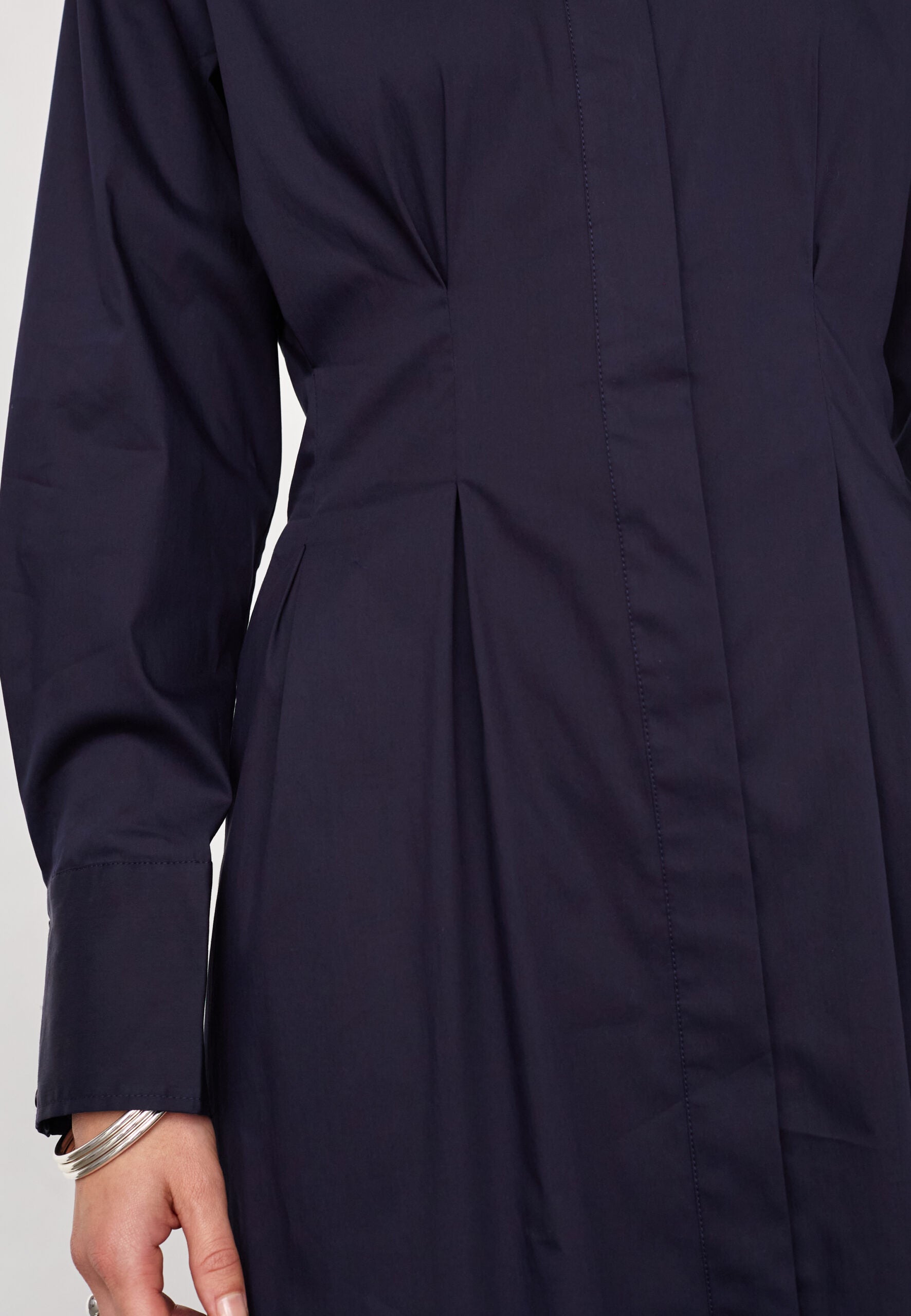 Co’Couture naisten paitamekko SannaCC Shirt Long Dress, tummansininen