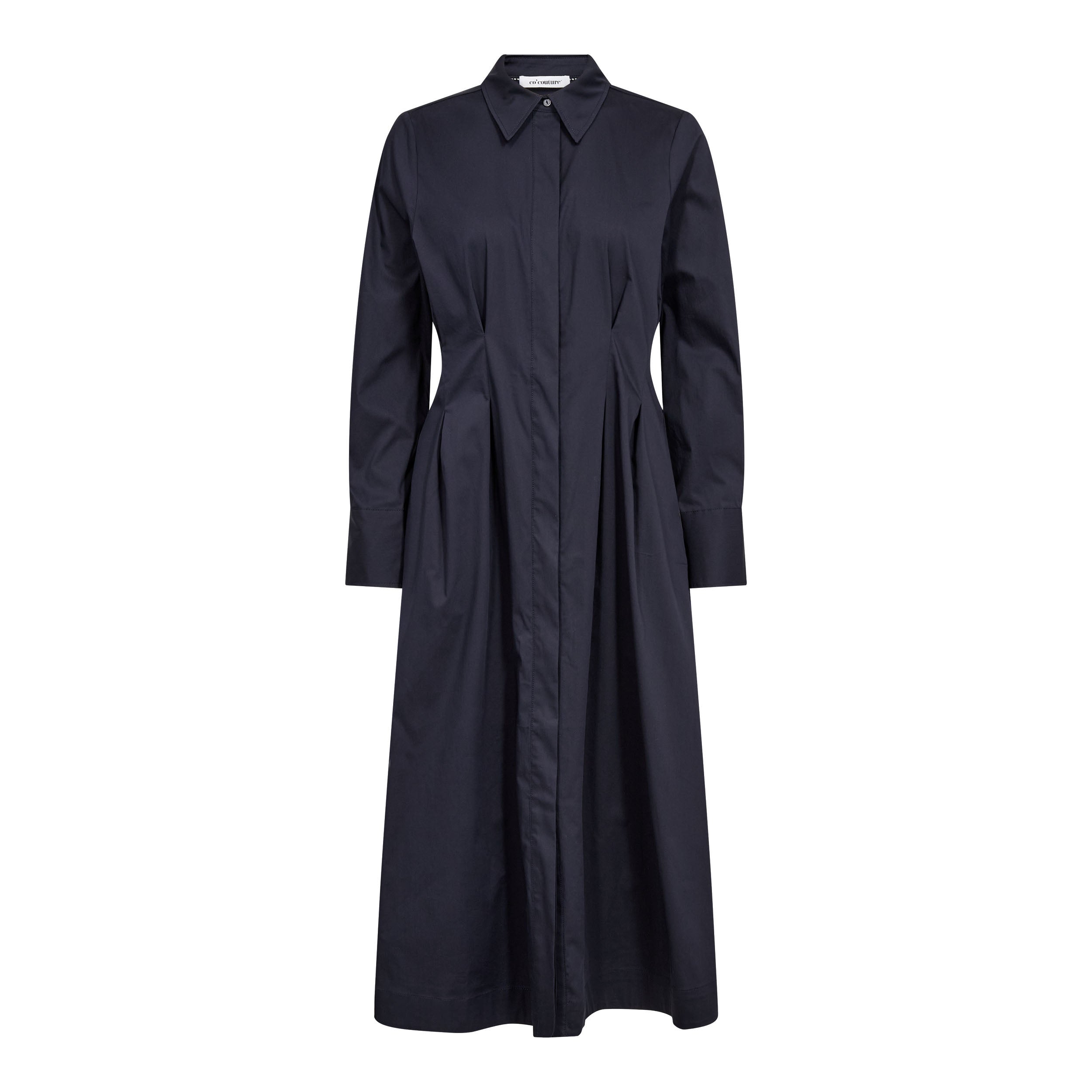Co’Couture naisten paitamekko SannaCC Shirt Long Dress, tummansininen