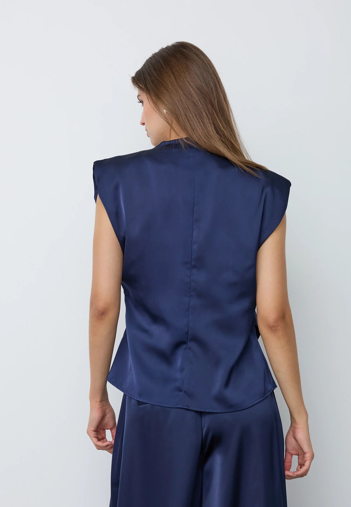 Co’Couture naisten toppi SafiraCC Pleat Top, tummansininen
